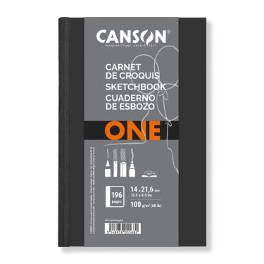 Imagem de Caderno Sketchbook Brochura 100g/m² 196 Folhas 14x21,6cm One Canson
