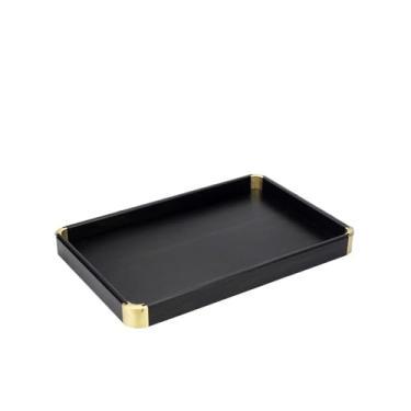 Imagem de Bandeja doméstica de sândalo roxo bandeja de armazenamento de madeira para suco de chá da tarde, prato de pastelaria, lanche, prato de café, café da manhã, leite, café, decorativo