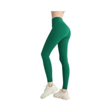 Imagem de Calças De Yoga De Nylon De Cintura Alta Para Mulheres, Leggings De Fit