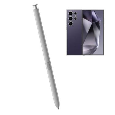Imagem de Caneta Galaxy S24 Ultra S (com Bluetooth) 4096 Substituição do sensor de pressão para Samsung Galaxy S24 Ultra 5G Todas as versões Caneta Stylus Touch com 5 pontas/pontas (cinza)