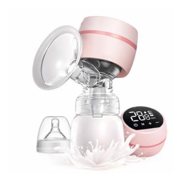 Imagem de Bomba Tira Leite Elétrica Portátil – Baixo Ruído - Não acorda o bebê, 9 Modos de Extração, Silicone Alimentar, Recarregável, com Bico Mamadeira