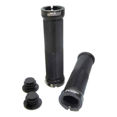 Imagem de Manopla Bike Mtb Com Trava Bicicleta Punho Anel Preto Tsw