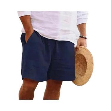 Imagem de Bermudas Masculinas Leves E Respiráveis De Algodão Para Praia, Cor Sól