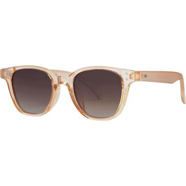 Imagem de Óculos de Sol Feminino Redondo Marrom Laranja Claro UV400 Polarizado 2727-Feminino