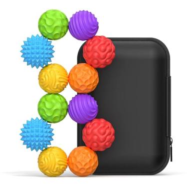 Imagem de Bolas Sensoriais Magnéticas de Silicone – Brinquedo Antiestresse e Calmante para Crianças e Adultos, Ideal para Autismo, Alívio Ansiedade (12 peças - colorido)