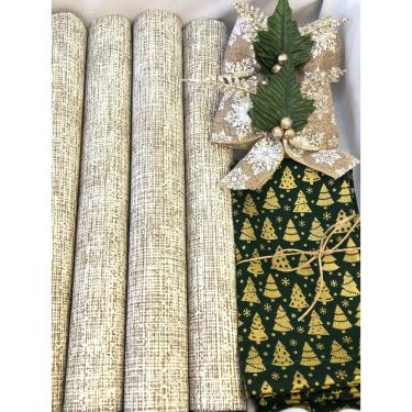 Imagem de Kit Mesa Posta Jogo Americano Completo Natal 4 Lugares 002