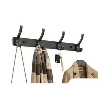 Imagem de Suporte De Toalhas De Alumínio Montado Na Parede, Cabideiro Para Porta