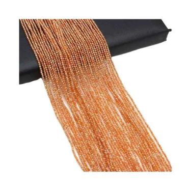 Imagem de Contas Redondas De Pedra Natural De Cores Mistas 2mm 38cm Soltas Para 