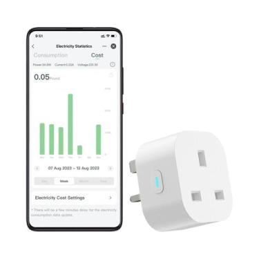 Imagem de Tomada Inteligente WiFi Do Reino Unido Com Controle Por Voz Alexa Goog