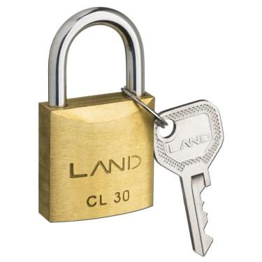 Imagem de Cadeado 30mm Latão Land 2542