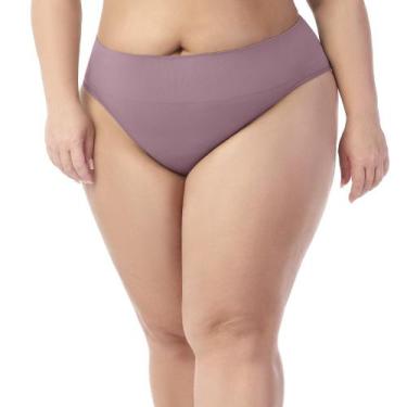 Imagem de Calcinha Tanga Plus Cós Alto sem Costura Dusty Zee Rucci, G2