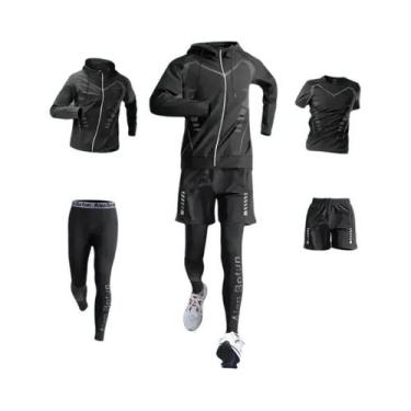 Imagem de Conjunto De Fitness Masculino De Secagem Rápida Para Corrida, Roupa Es