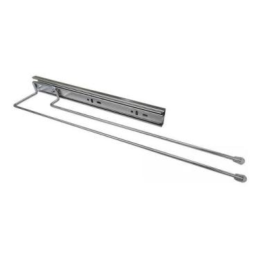 Imagem de Suporte - Porta Pano De Pratos Duplo Deslizante Jomer 8620, Cinza-clar