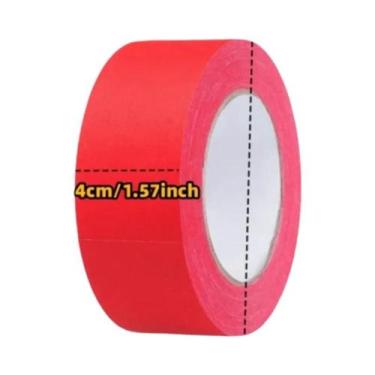 Imagem de Fita Adesiva Vermelha Para Pintura, Decoração, Fixação De Tapetes, Emb
