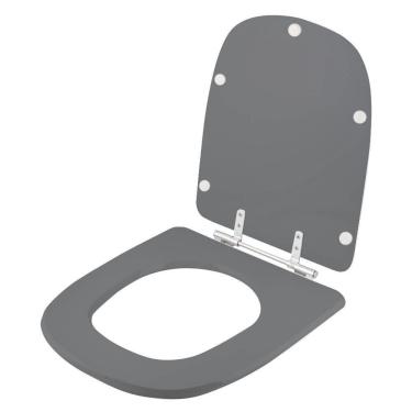 Imagem de Assento Sanitario Poliester Ambar (Cinza Escuro) Para Vaso