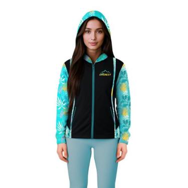 Imagem de Jaqueta Corta Vento Feminina Com Capuz Meia Estação Preto - Fantasia B