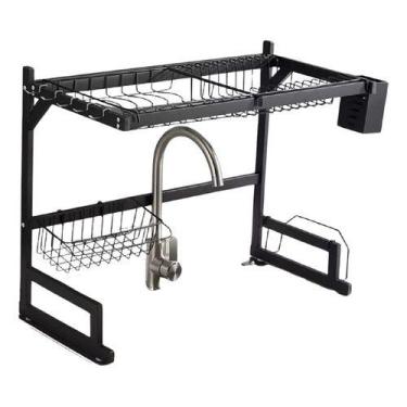 Imagem de Escorredor De Louça Pratos de pia Cozinha Organizador Suspenso Resiste