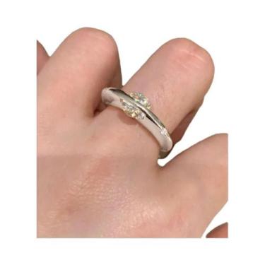 Imagem de Anel Feminino Personalizado De Prata Esterlina 925 Com Zircônia Planet