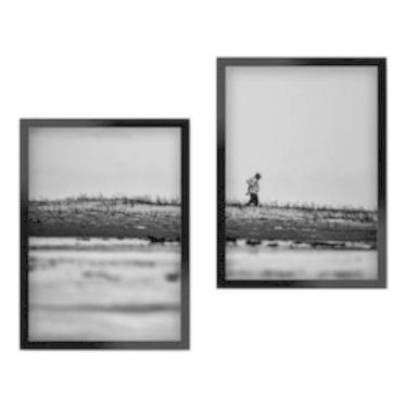 Imagem de Kit 2 Quadros Alone Ale Da Costa  Tamanho A4