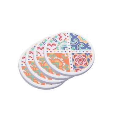 Imagem de 4 Porta Copos Wolff Ladrilho 10,5cm x 10,5cm x 4cm