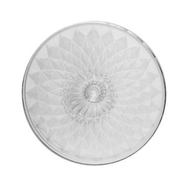 Imagem de Prato para Bolo com Pé Diamond 30cm x 30cm x 11cm Cristal - Lyor