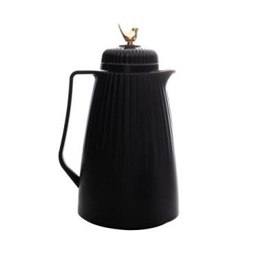 Imagem de Garrafa Térmica de Plástico Dove Preta 1L - Wolff