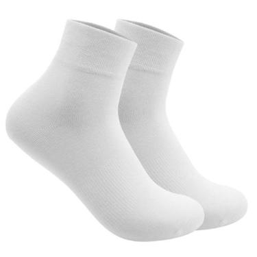 Imagem de Kit de 5 Meias Cano Médio Masculina Feminina Unissex Algodão - - anjo 