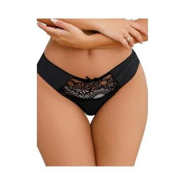 Imagem de Calcinhas De Renda Com Bordado Floral Para Mulheres, Lingerie Sexy, Ca