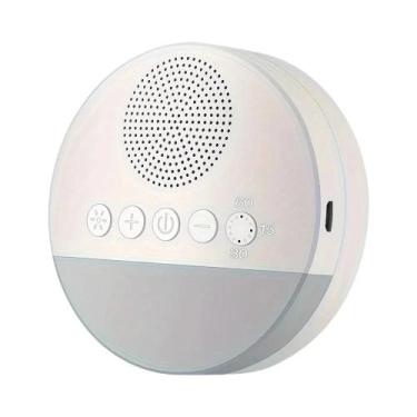 Imagem de Máquina De Ruído Branco Com Luz Noturna, Recarregável via USB 1200mAh,