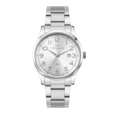 Imagem de Relógio Technos Masculino Ref: 2115uch/1k Classic Prateado