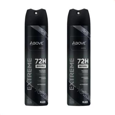Imagem de Kit 2 - Desodorante Aerossol Above Extreme Black Men 150Ml