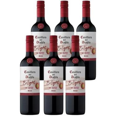 Imagem de Vinho Tinto Casillero Del Diablo Belight Red 750ml Kit Com 6
