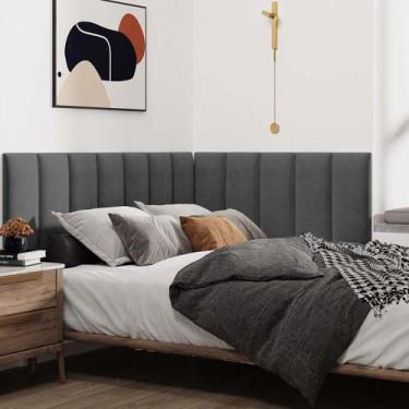 Imagem de Cabeceira Cama Box Solteiro Kit 15 Módulos Estofados - - Soft Decoraçõ