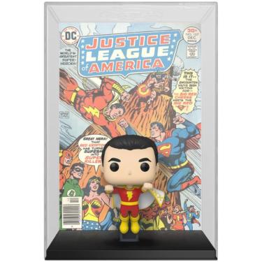 Imagem de Boneco Colecionável Pop! Shazam - Capas em Quadrinhos da Liga da Justiça da América: Shazam! Nº 137 #14 com Figura
