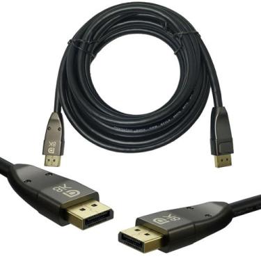 Imagem de Cabo Displayport 1.4 Fibra óptica Plugs Ouro Wincabos Gamer 8k Gsync 7