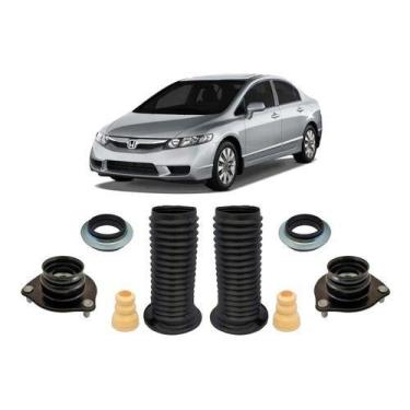 Imagem de 2 Kit Coxim Batente Amortecedor Dianteiro Civic 2007 2008 09 - QualyKi