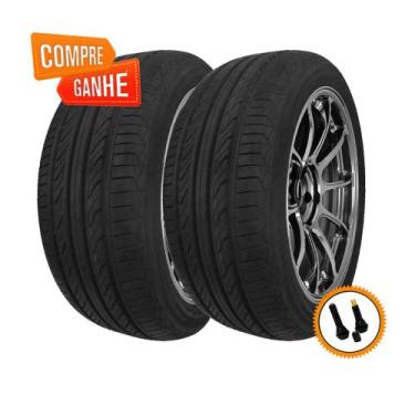 Imagem de Kit 2 Pneus Delinte Aro 17 225/50R17 DH3 Run Flat 94W + Válvulas