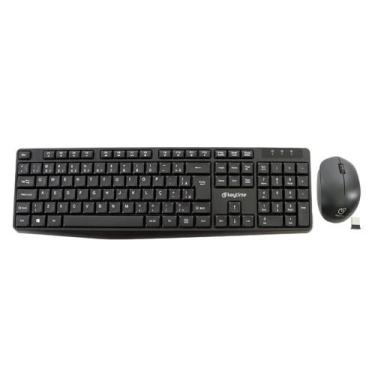 Imagem de Kit Teclado e Mouse Keytime Executivo Sem fio Dongle 1600DPI USB 2.0 A
