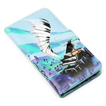 Imagem de Capa Carteira Estampada Piano Para Iphone 15 6.1 - CELLWAY