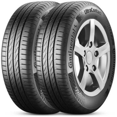 Imagem de Kit 2 Pneu Aro 15 195/65R15 91H Ultracontact Continental - Continental