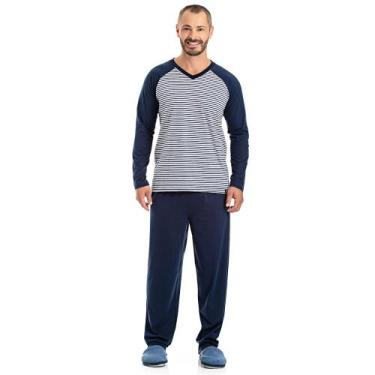 Imagem de Pijama Masculino Longo Listrado - 08.02.007 - Toque Intimo, P