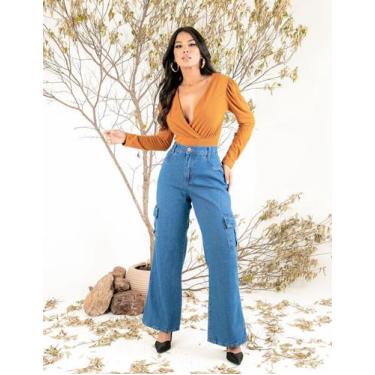 Imagem de Calça Feminina Cargo - Crown Jeans, 38