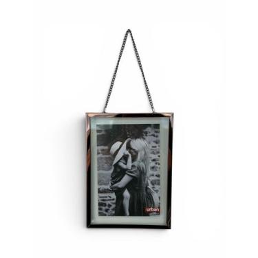 Imagem de Porta Retrato para Pendurar em Metal Shiny Frame Chain Cobre 10x15 - U