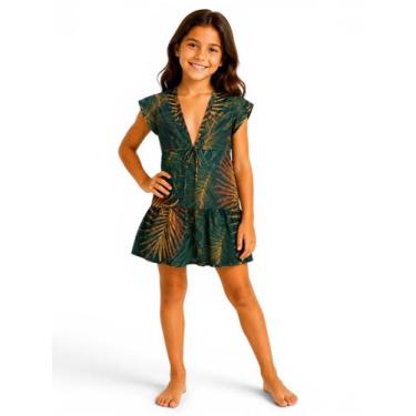 Imagem de Saida De Praia Infantil Estampado Com proteção UV Moda Verão - Corpo d