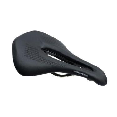 Imagem de Selim bicicleta MTB vazado anti prostático Promend 160 mm, Preto, Únic