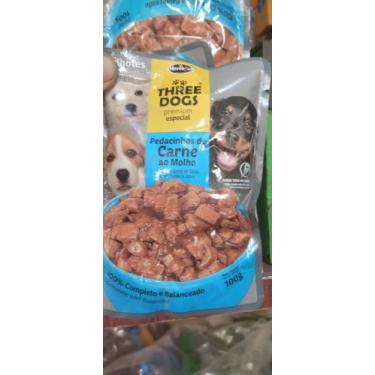 Imagem de Alimentação para cães filhotes - Three Dogs, 100 g