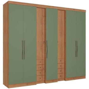 Imagem de Guarda Roupa / Roupeiro THB Absolut New 7 Portas e 8 Gavetas MDP 233 x