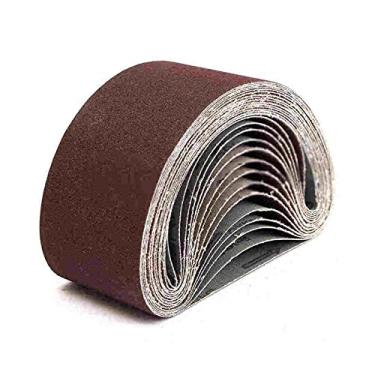Imagem de 10 pcs 75x457mm Cintos de lixamento P40 - P1000. Banda de tela de lixamento abrasiva para madeira macia de metal de moagem de polimento abrasivo YYDFPIIA (Mesh : 80#)