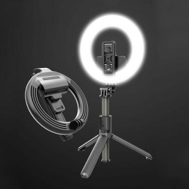 Imagem de Ring Light Selfie Controle Remoto Bluetooth Recarregável Led Luminária