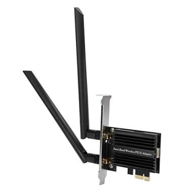 Imagem de T angxi Adaptador WiFi para desktop, AX3000 Dual-Band PCI-E Wi-Fi 6 (802.11ax) Desktop 8DB Antena WLAN Adaptador PCIE-X1 2.4Ghz/5Ghz gigabit Bluetooth 5.1 802.11ax Placa de rede Wi-Fi